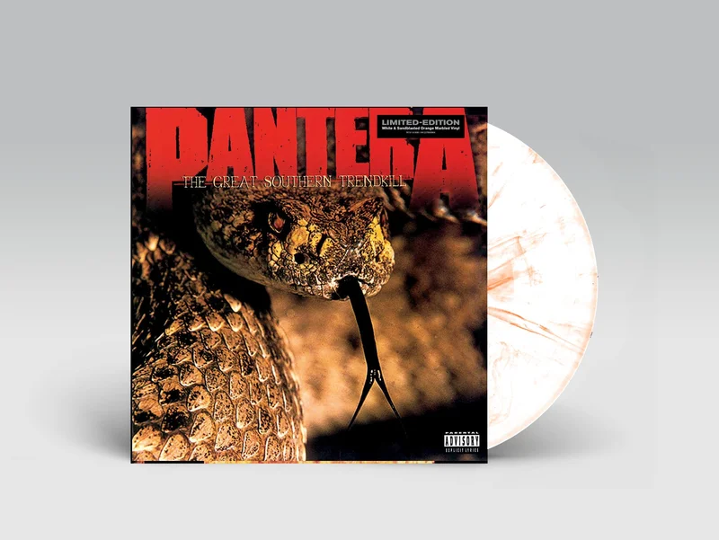 PANTERA 'THE GREAT SOUTHERN TRENDKILL' LP - MARBLED WHITE/SAND BLASTED ORANGE