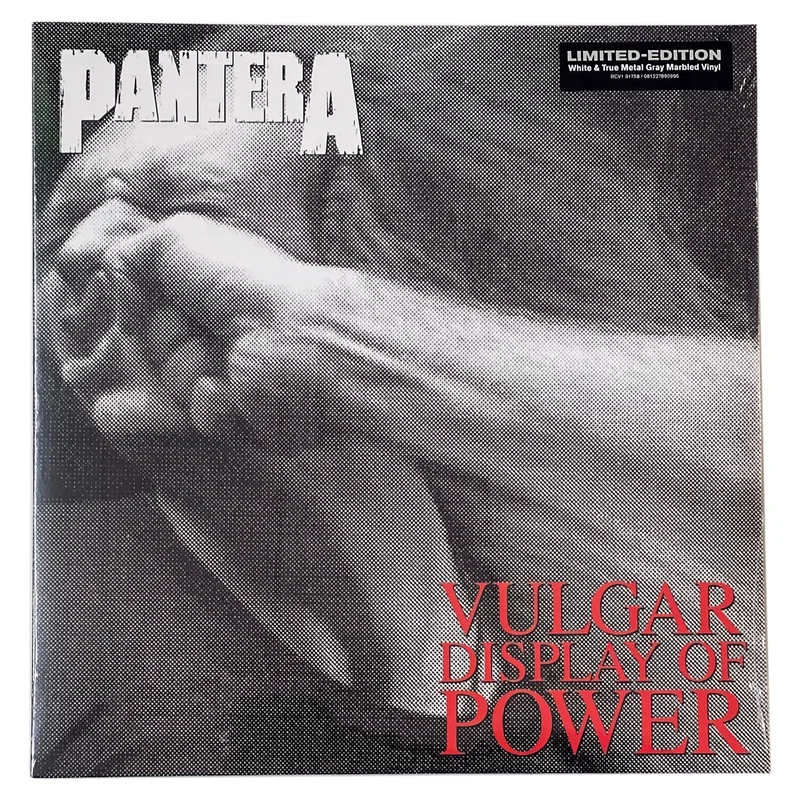 Pantera: Vulgar Display Of Power 12" (White/True Metal Grey vinyl)