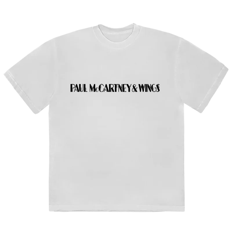 Paul McCartney & Wings Text Logo T-Shirt
