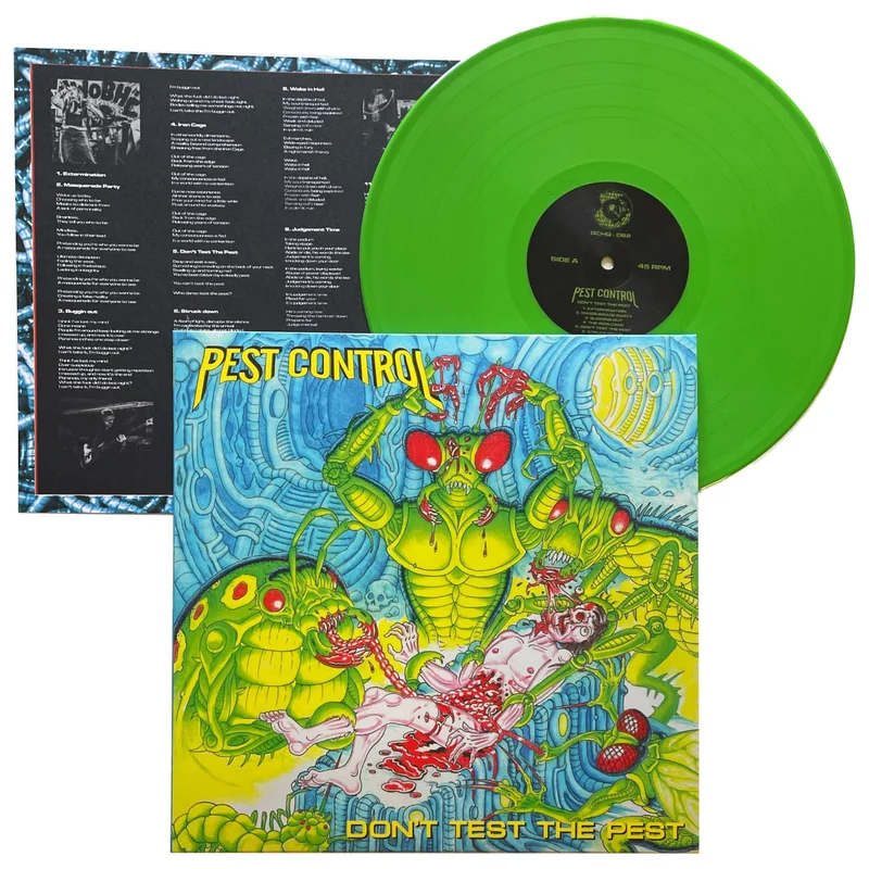 Pest Control: Don't Test The Pest 12" Green Vinyl