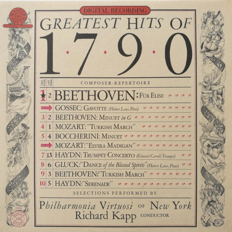 Philharmonia Virtuosi: Greatest Hits Of 1790 12"