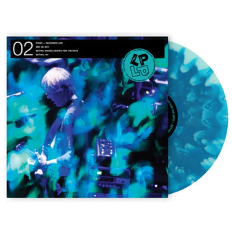 PHISH 'LP ON LP 02 BLUE WAVES 5/26/11' LP - BLUE/AQUA/SPLATTER