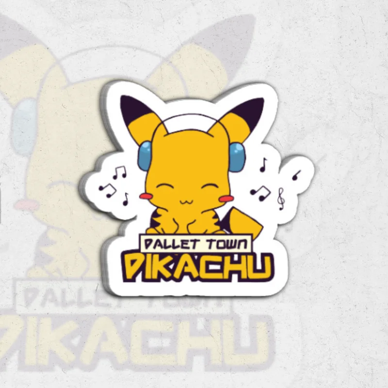 Pickachu tunning (pokmon)- clear vinyl sticker