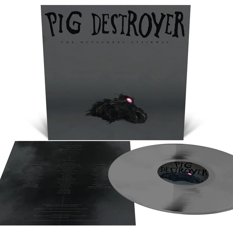 PIG DESTROYER 'THE OCTAGONAL STAIRWAY' LP - METALLIC SILVER