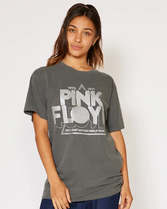 PINK FLOYD - WORLD TOUR GLITTER T-SHIRT Vintage Black