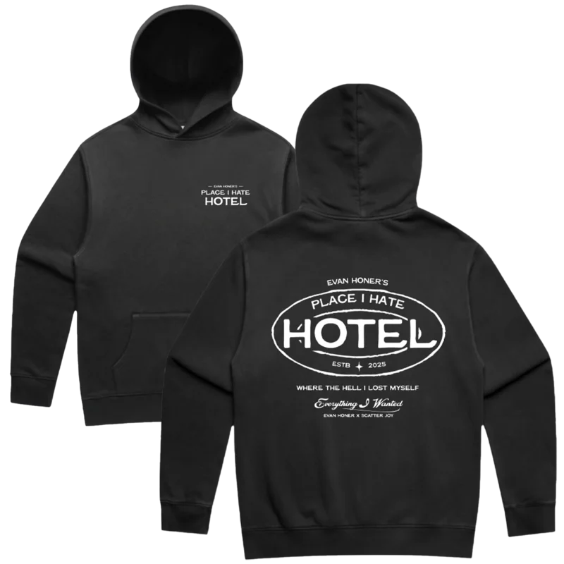 Place I Hate Hotel Hoodie (Evan Honer x Scatter Joy)