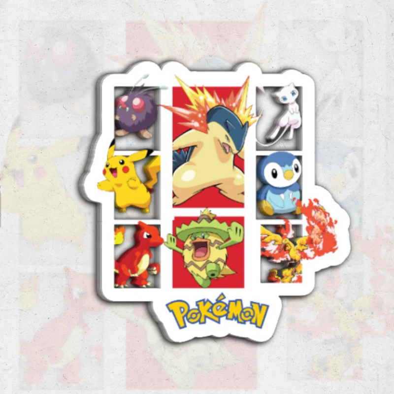 Pokmon - clear vinyl sticker