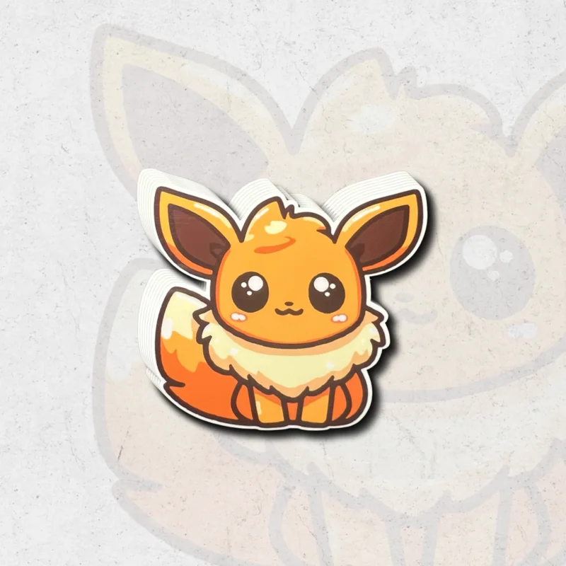 Pokmon kleurplaat - glossy vinyl sticker