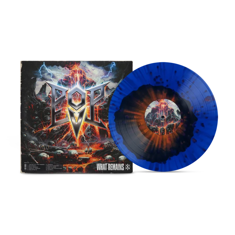 POP EVIL 'WHAT REMAINS' LP (Black in Blue Splatter Blend Vinyl)