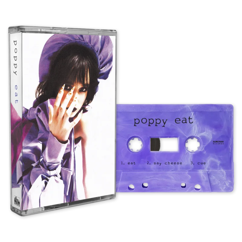 POPPY 'EAT' RECYCLED PURPLE CASSETTE