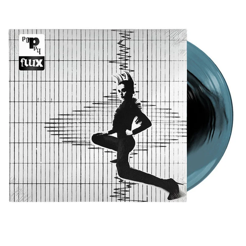 POPPY 'FLUX' LP - BLACK/BLUE/TRANSPARENT
