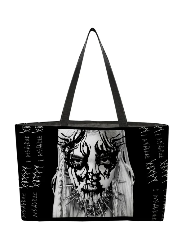 POPPY - 'I DISAGREE' - OVERSIZED TOTE BAG