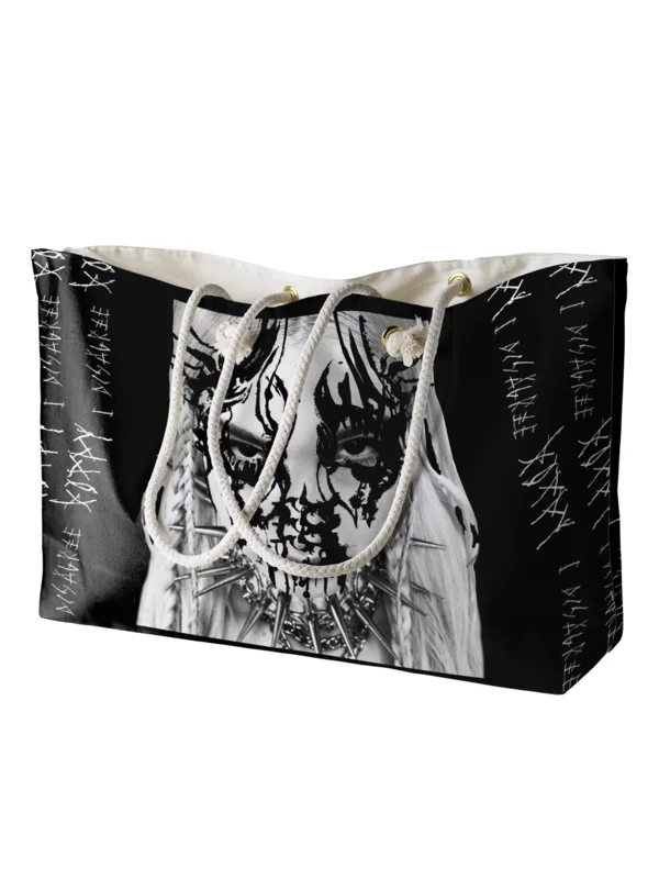 POPPY - 'I DISAGREE' - ROPE HANDLED BEACH BAG