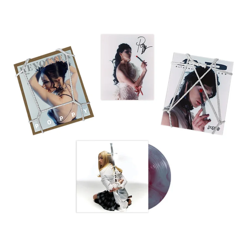 POPPY x REVOLVER + ALTERNATIVE PRESS BUNDLE 2023 FALL ISSUE W/ 'ZIG' LP - EXCLUSIVE - LTD. 500 - BABY BLUE/TRANSPARENT RED/GALAXY