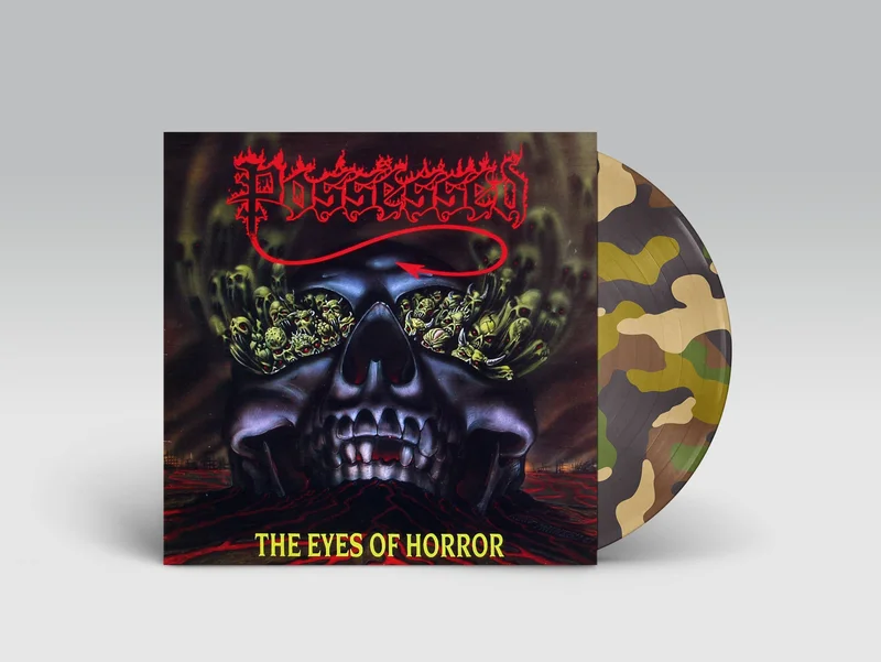 POSSESSED EYES OF HORROR LP - EXCLUSIVE - LTD. 200 - CAMO PICTURE DISC