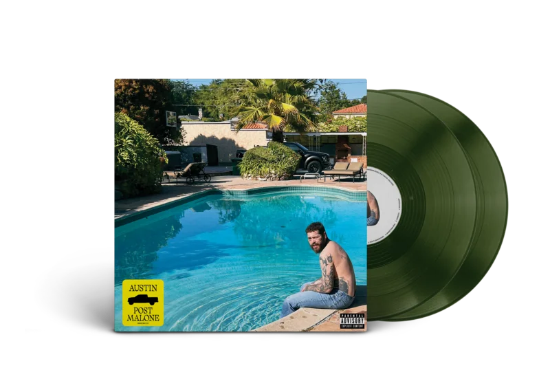 POST MALONE 'AUSTIN' 2LP - FOREST GREEN