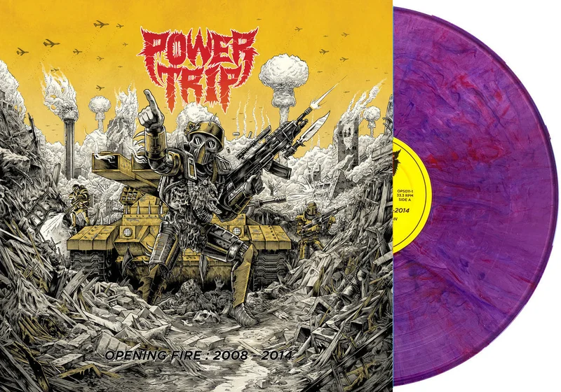 POWER TRIP 'OPENING FIRE 2008-2014' LP - PURPLE VEIN