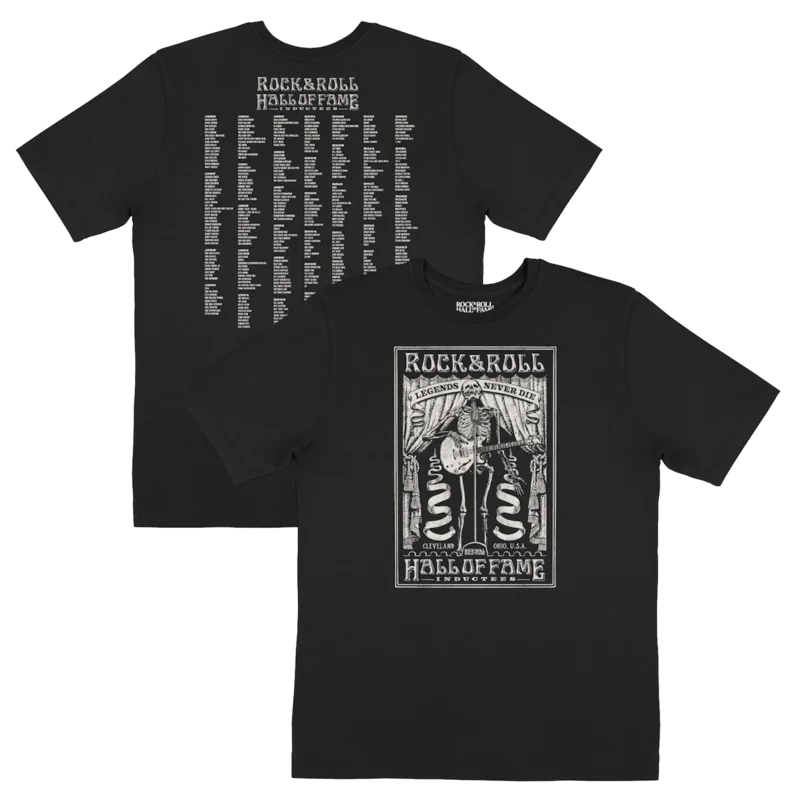*PRE-SALE* ROCK HALL 2026 - LEGENDS NEVER DIE ENCYCLOPEDIA T-SHIRT