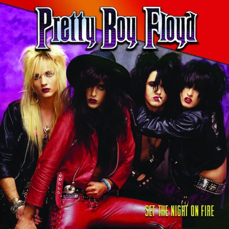PRETTY BOY FLOYD 'SET THE NIGHT ON FIRE' LP - COLOR