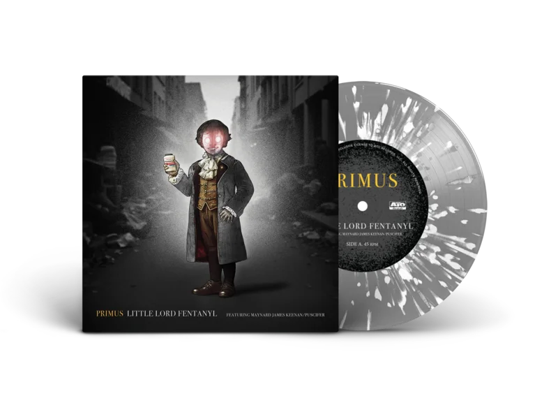 PRIMUS LITTLE LORD FENTANYL / DUCHESS (AND THE PROVERBIAL MIND SPREAD - LIVE) 7 (Exclusive  Only 500 Made, Gray w/ White Splatter)