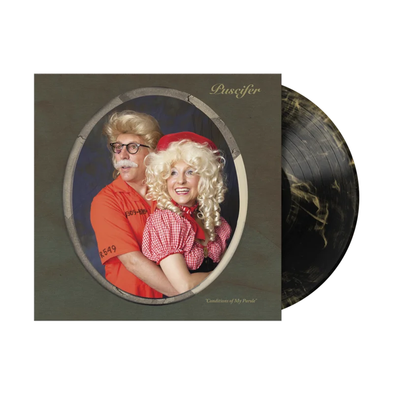 PUSCIFER CONDITIONS OF MY PAROLE 2LP - EXCLUSIVE - LTD. 500 - BLACK/GOLD/SWIRL