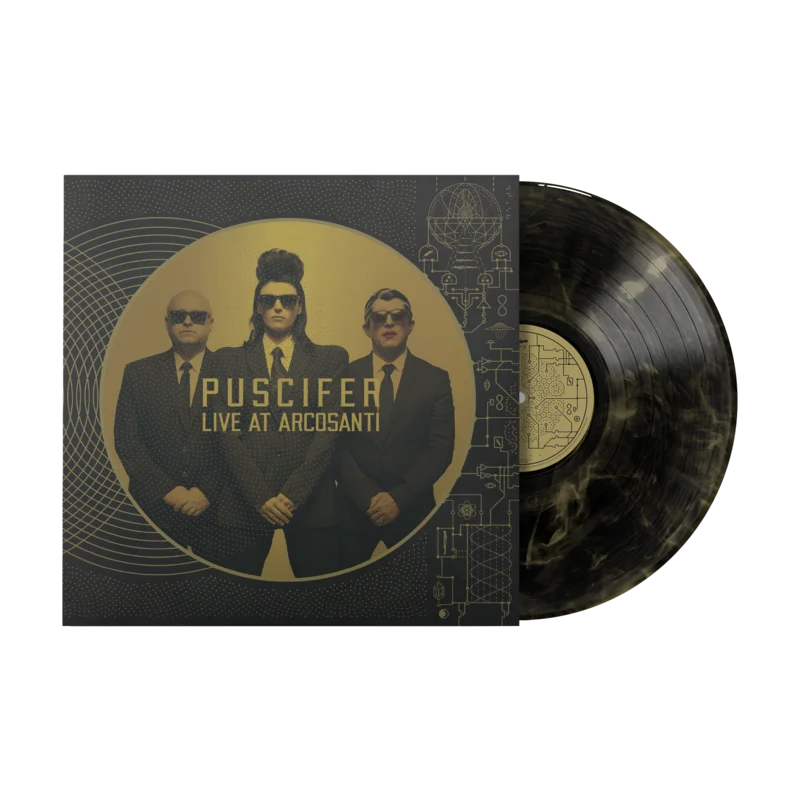PUSCIFER 'LIVE AT ARCOSANTI' 2LP - BLACK/GOLD/SWIRL