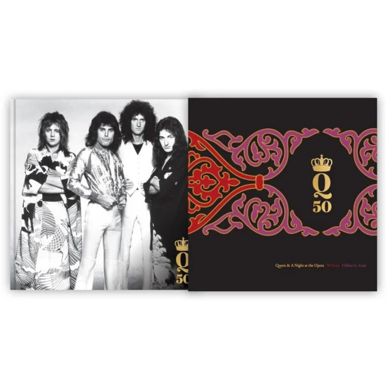 QUEEN - QUEEN & A NIGHT AT THE OPERA: 50 YEARS - HARDCOVER - BOOK
