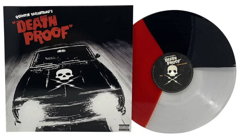 QUENTIN TARANTINO'S DEATH PROOF SOUNDTRACK LP - RED/CLEAR/BLACK