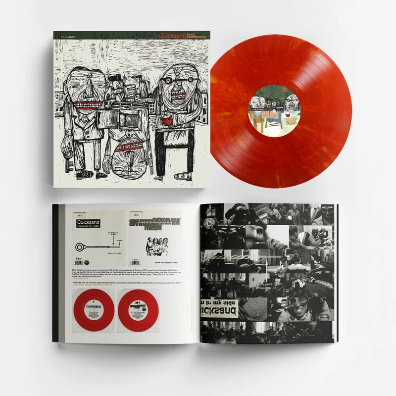 Quicksand: Manic Compression 12" (eruption marble vinyl deluxe edition w/book)