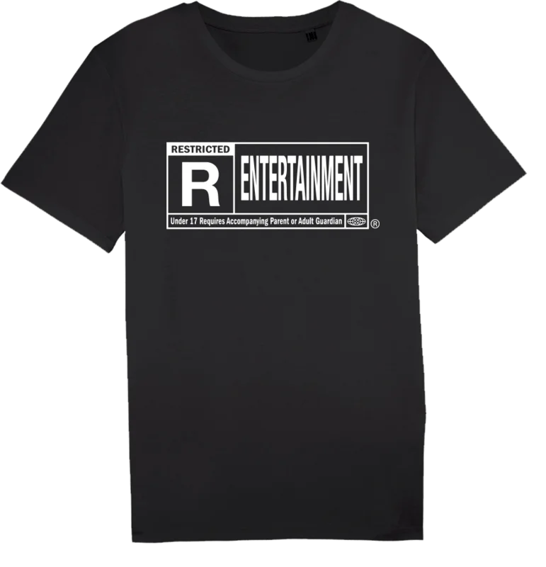 R-Entertainment Black Tee.