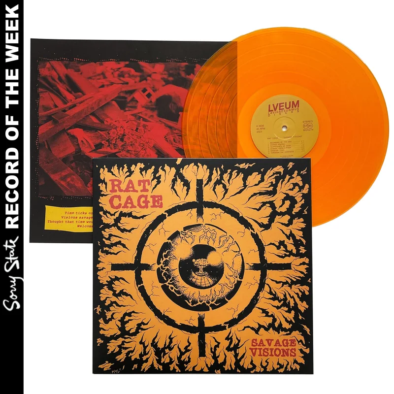 Rat Cage: Savage Visions 12" (Sorry State Exclusive Orange Vinyl) orange vinyl (Sorry State exclusive)