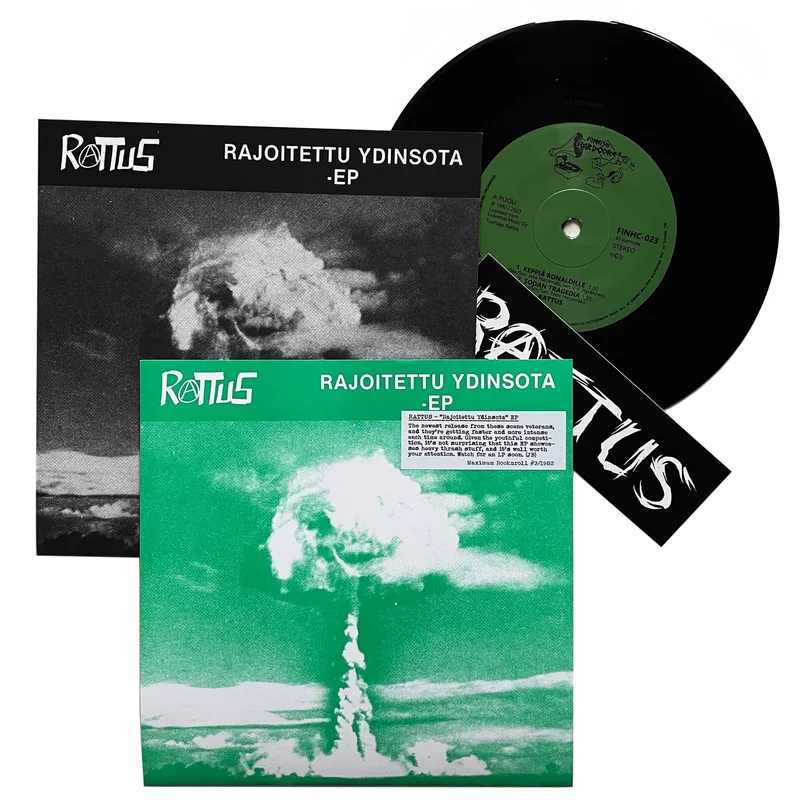 Rattus: Rajoitettu Ydinsota 7" Black Vinyl