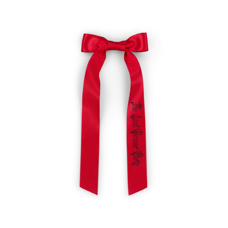 Red Satin Hair Bow
