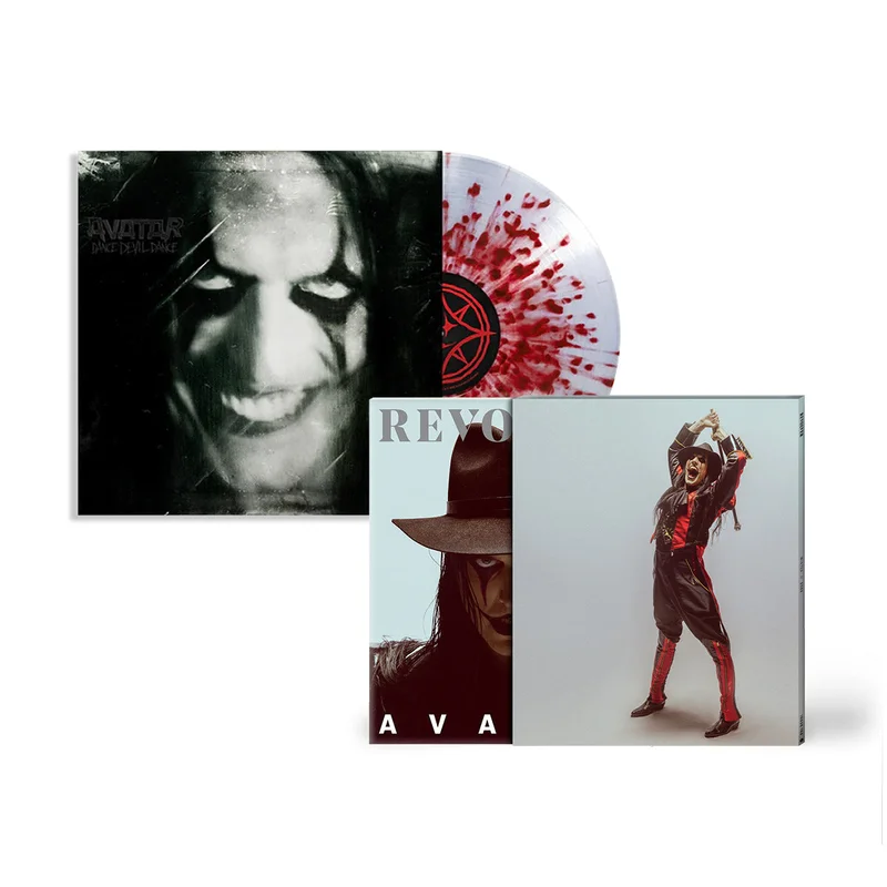 REVOLVER x AVATAR COLECTORS BUNDLE  2022 WINTER ISSUE IN NUMBERED SLIPCASE  W/ DANCE DEVIL DANCE LP - EXCLUSIVE  - CLEAR/OPAQUE RED/SPLATTER