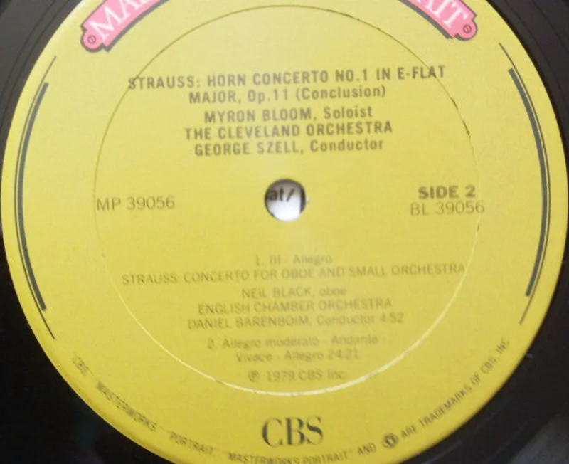 Richard Strauss: Burleske  Horn Concerto No. 1  Oboe Concerto 12"
