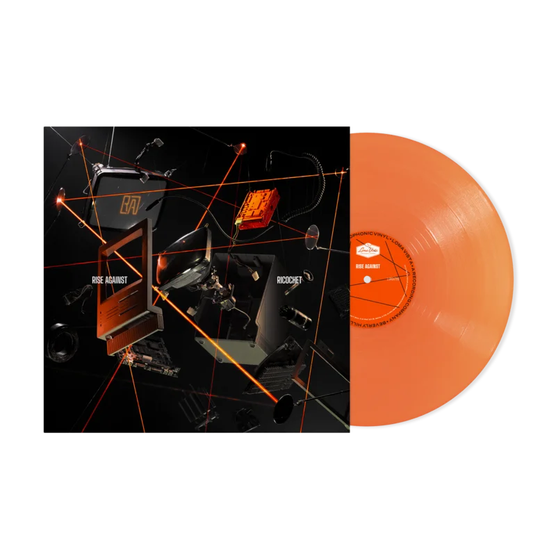 RISE AGAINST 'RICOCHET' LP - EXCLUSIVE - LTD. 500 - TRANSLUCENT ORANGE CRUSH