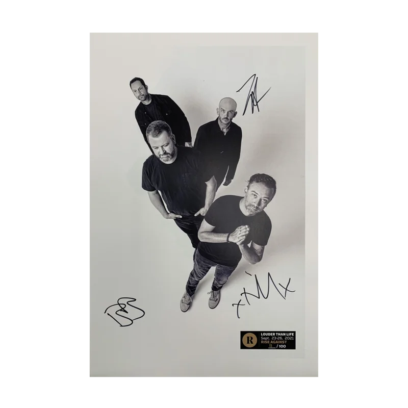 RISE AGAINST X REVOLVER X LOUDER THAN LIFE - SIGNED FESTIVAL POSTER