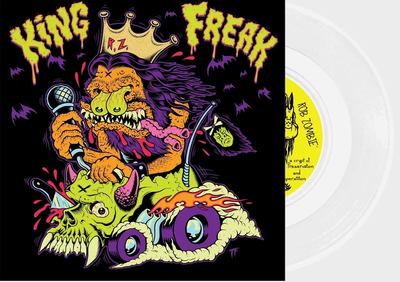 ROB ZOMBIE KING FREAK LIMITED-EDITION 7" - EXCLUSIVE - LTD. 666 - WHITE
