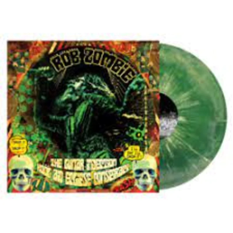ROB ZOMBIE THE LUNAR INJECTION KOOL AID ECLIPSE CONSPIRACY LP - GREEN MUSTARD/SWIRL/SPLATTER
