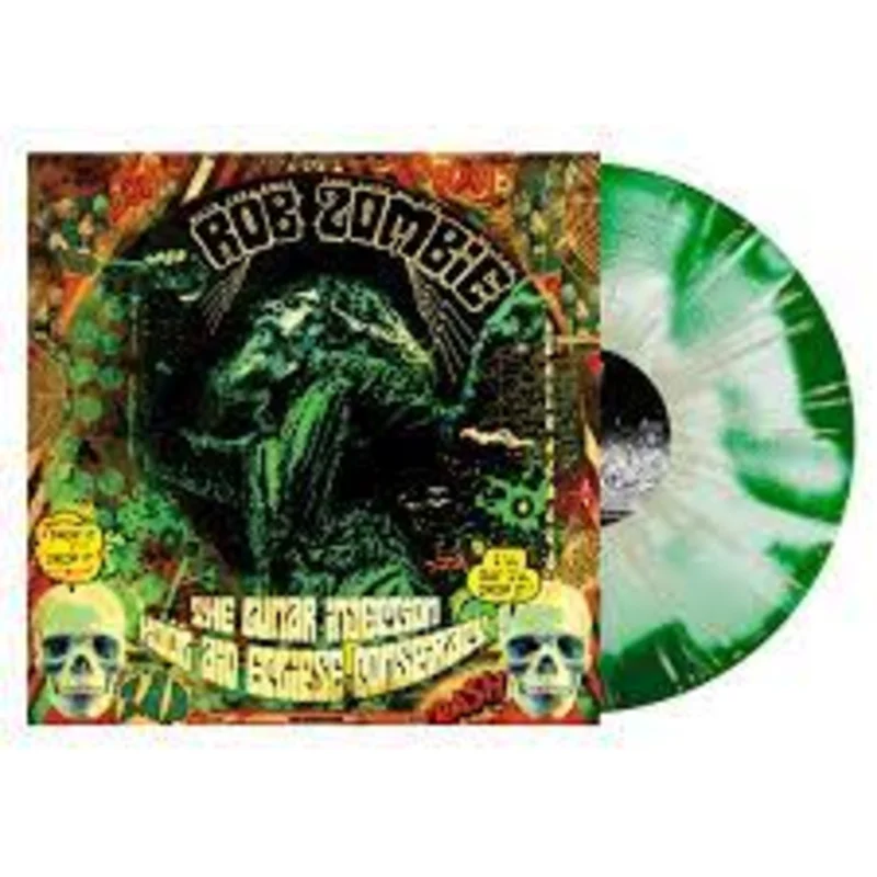 ROB ZOMBIE THE LUNAR INJECTION KOOL AID ECLIPSE CONSPIRACY LP - INKSPOT GLOW IN THE DARK SPLATTER