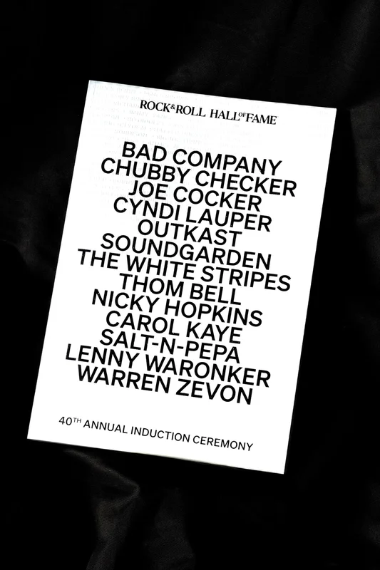 ROCK HALL 2025 - INDUCTION PROGRAM