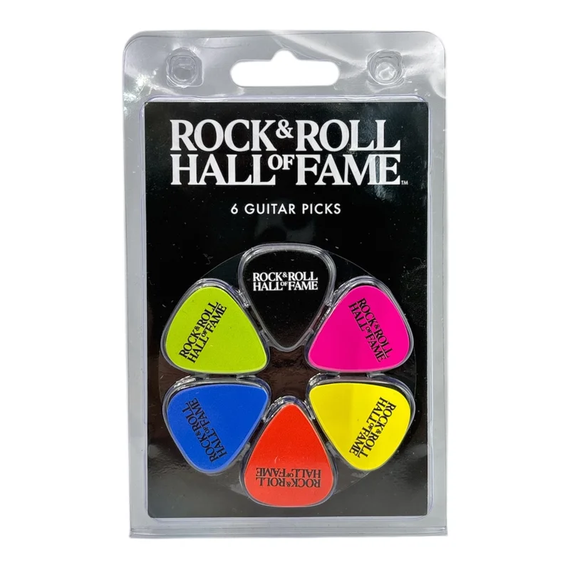 ROCK HALL 6 PACK GUITAR PICKS
