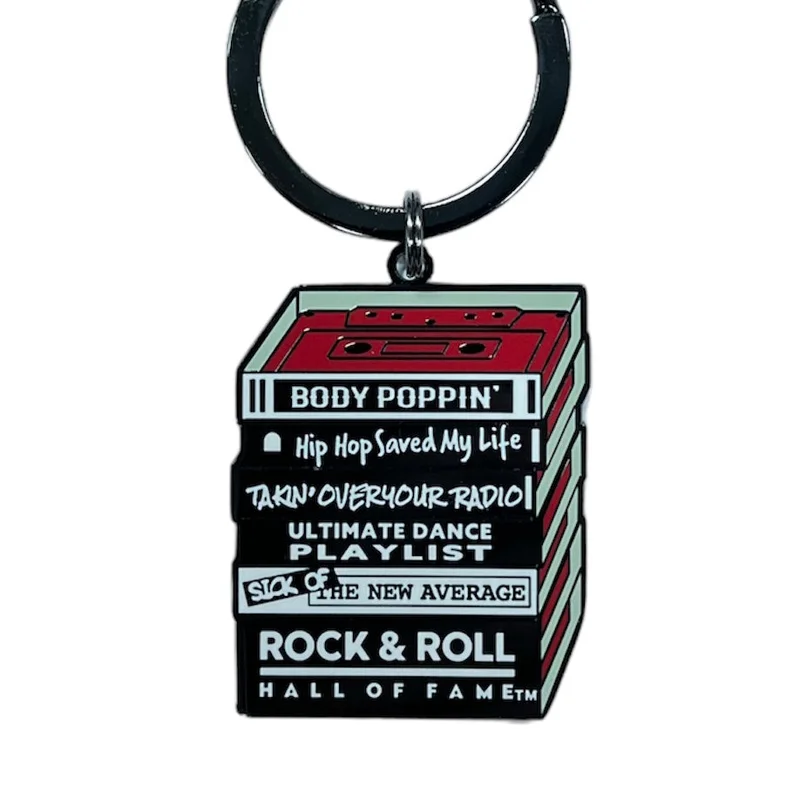 ROCK HALL CASSETTE STACK KEYRING