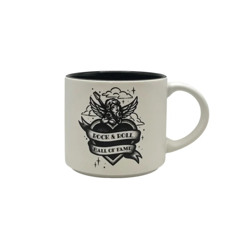 ROCK HALL CHERUB HEART MUG