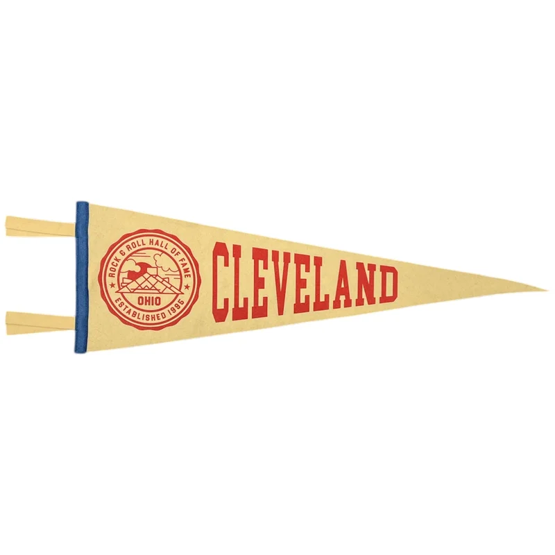 ROCK HALL CREAM CLEVELAND CREST PENNANT