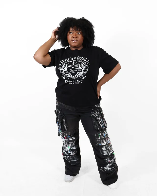 ROCK HALL FLYING HEART OVERSIZED CREW T-SHIRT