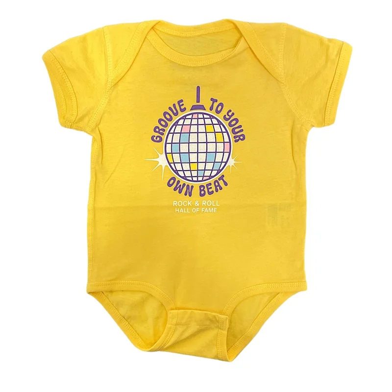 ROCK HALL GROOVE TO YOUR OWN BEAT DISCO BALL ROMPER