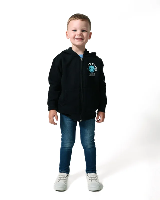 ROCK HALL HAPPY PLACE TODDLER ZIP-UP HOODIE