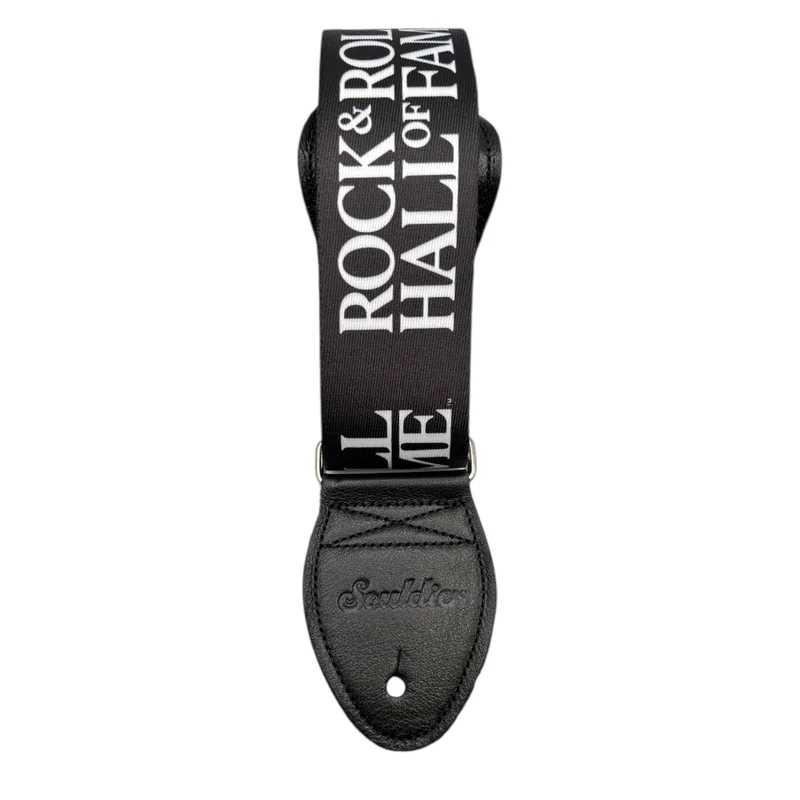 ROCK HALL LOGO GUITAR STRAP BLACK