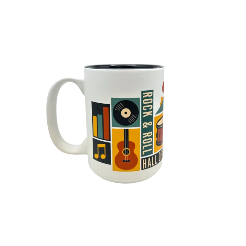 ROCK HALL RETRO SQUARES MUG